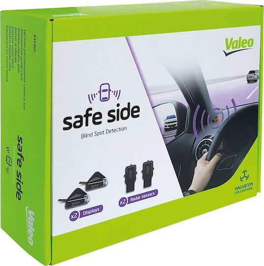 Valeo Σύστημα Παρκαρίσματος Αυτοκινήτου Safe Side με Buzzer και 2 Αισθητήρες σε Μαύρο Χρώμα