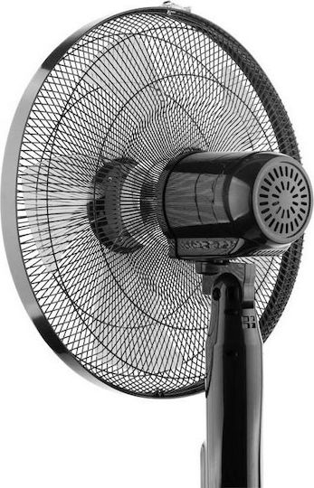 ETA Naos 2607 90000 Pedestal Fan 50W Diameter 43cm with Remote Control Black