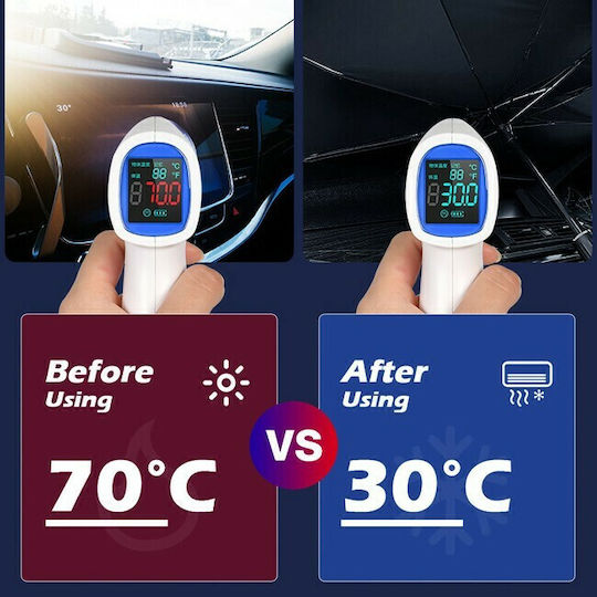 Auto Gs Internal Car Windshield Sunshade Umbrella 145x130cm