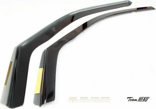 Heko Set of Windbreakers Front Car Dark Fime for Volkswagen Golf VI 5D 2008 2pcs