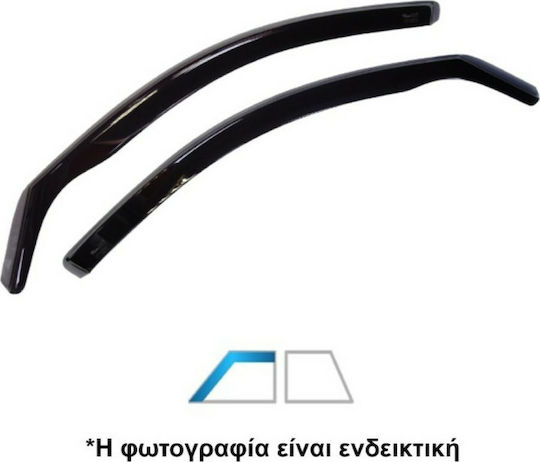 Heko Set of Windbreakers Front Car Dark Fime for Daihatsu Terios 2pcs