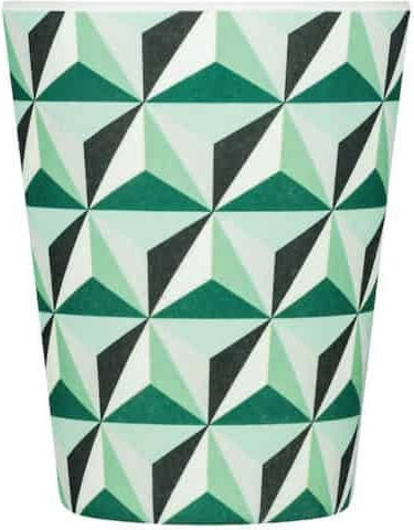 Ecoffee Cup Funnalloyd Cană Bambus cu Capac Verde 340ml