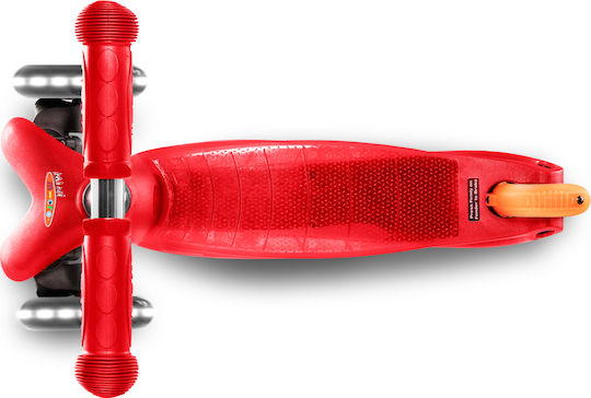 Micro Scuteri Copii Mini Classic LED 3 Roti pentru 2-5 Ani Roșu