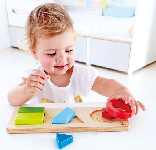 Kids Peg Puzzle Geometry for 1.5+ years+ Years 10pcs Hape