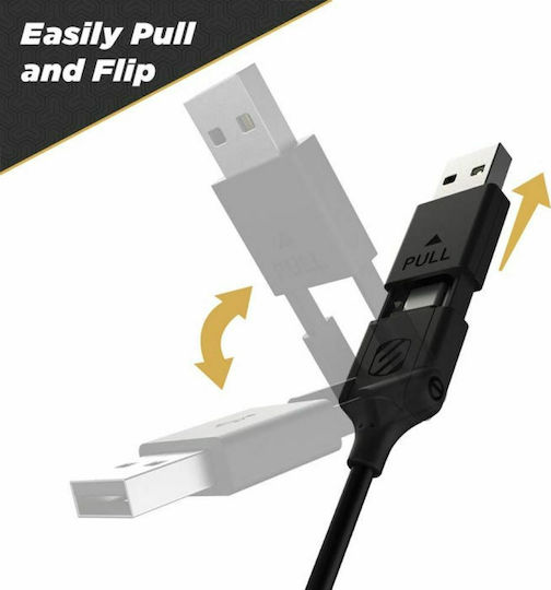 Scosche Strikeline Regular USB to Type-C 1.2m 3A Cable White (CCA4WT-SP)