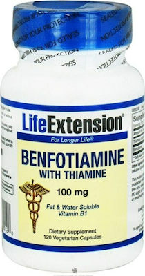 Life Extension Benfotiamine Thiamine 100mg 120 φυτικές κάψουλες
