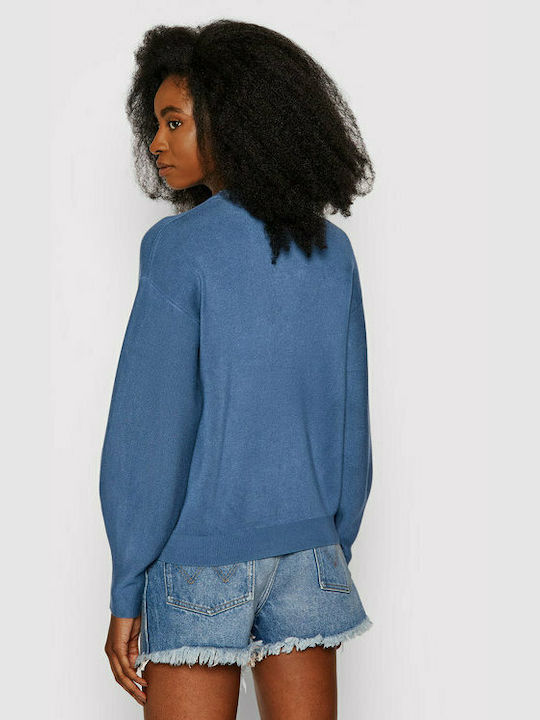 Guess Women's Long Sleeve Pullover Blue
