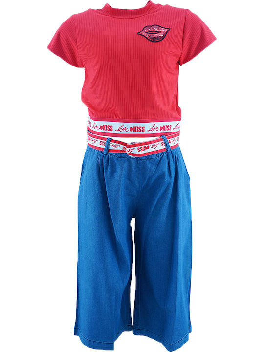 Evita Kids Set with Pants Summer 3pcs Red