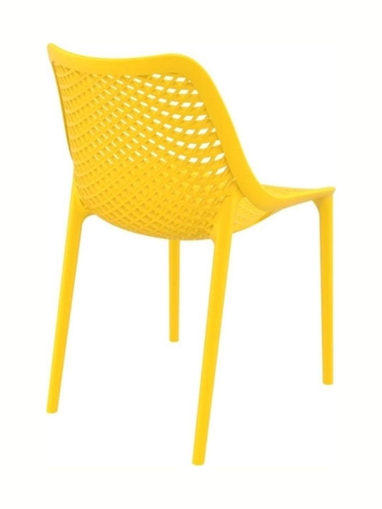 Scaun de exterior Polipropilenă Air Galben 50x60x82cm