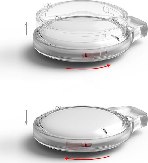 Ringke Slim Keychain Θήκη Μπρελόκ Σιλικόνης για AirTag σε Διάφανο χρώμα