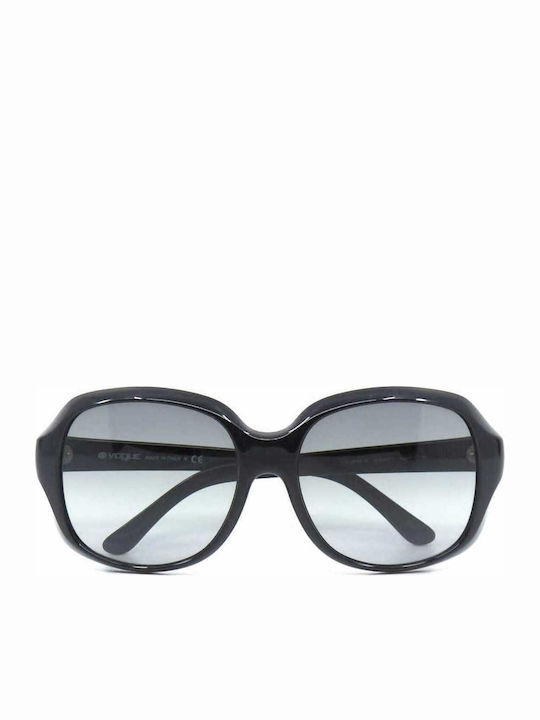Vogue Women's Sunglasses with Black Horn-Rimmed Frame and Grey Gradient Lenses VO2572 W44/11