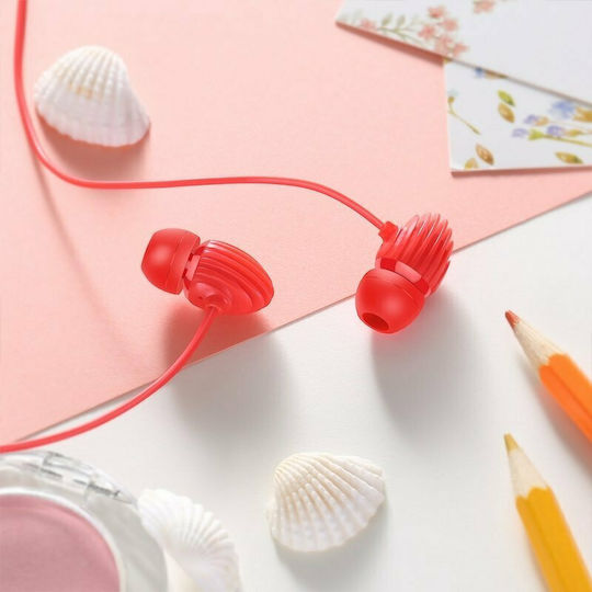 Joyroom EL112 In-ear Handsfree με Βύσμα 3.5mm Κόκκινο