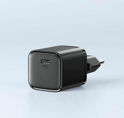 Joyroom Φορτιστής Χωρίς Καλώδιο με Θύρα USB-C Power Delivery Μαύρος (L-P202 )