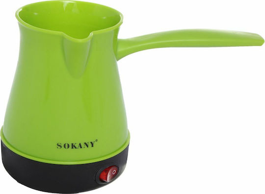 Sokany SK-205 Ηλεκτρικό Μπρίκι 600W με Χωρητικότητα 500ml Green