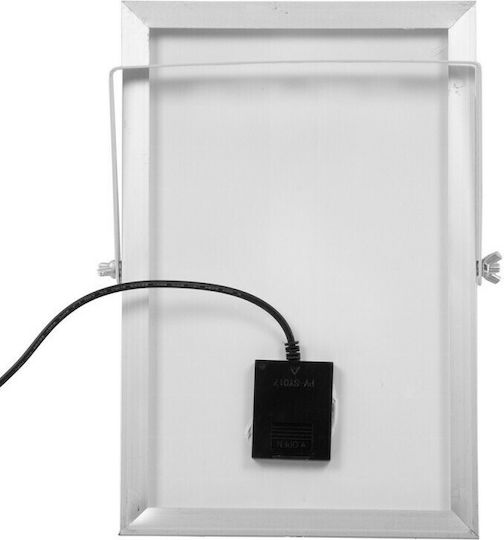 GloboStar Rezistent la apă Solar Proiector LED 25W Alb Rece 6000K IP66