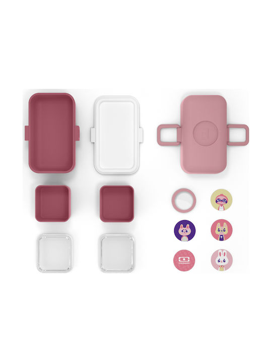 Monbento Microwave Plastic Lunch Box Bento Pink Blush 800ml