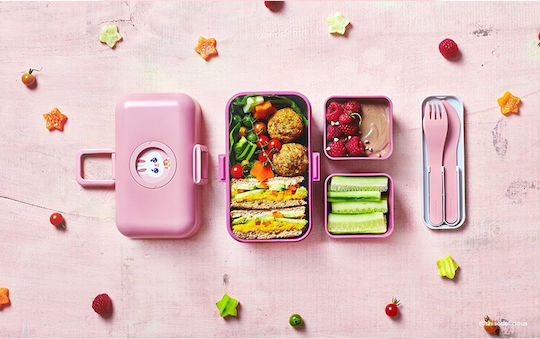 Monbento Кутия за храна Пластмасова Pink Blush с Прегради 800ml