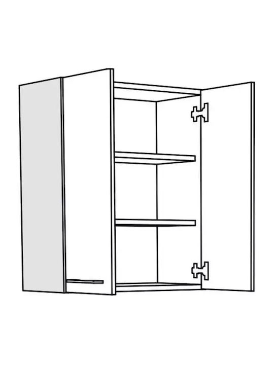 V60 Cabinet Wall White 60x31x72cm