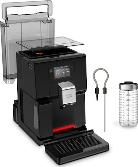 Krups Intuition Preference Automatic Espresso Coffee Machine 1450W Pressure 15bar for Cappuccino with Grinder Black EA873810