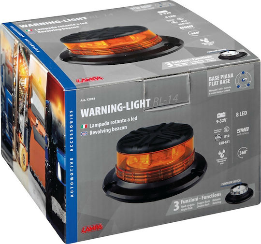 Lampa Auto-Leuchtturm LED 11cm mit Orange Beleuchtung