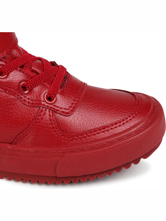 Kinder Sneakers Hoch mit Klettverschluss Rot