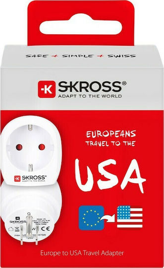 Skross Αντάπτορας Πρίζας από Ελλάδας σε Αμερικής