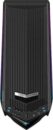 Gigabyte AORUS C700 Glass Gaming Full Tower Κουτί Υπολογιστή με Πλαϊνό Παράθυρο και RGB Φωτισμό Μαύρο