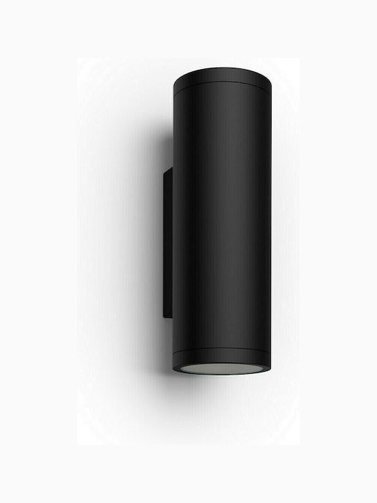 Philips Wall-Mounted Outdoor Spot Light LED IP44 8W with Cool White Light Double Beam 24x11.7x8.4εκ.
