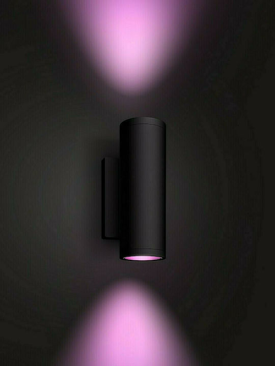 Philips Wall-Mounted Outdoor Spot Light LED IP44 8W with Cool White Light Double Beam 24x11.7x8.4εκ.