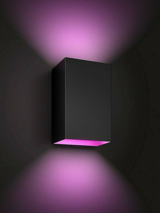 Philips Resonate Επιτοίχια Εξωτερική Πλαφονιέρα LED IP44 8W με Ψυχρό Λευκό Φως Διπλής Δέσμης 22x8x12.5εκ.