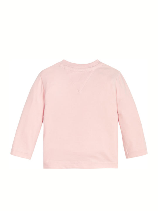 Tommy Hilfiger Παιδική Χειμερινή Μπλούζα Μακρυμάνικη Ροζ