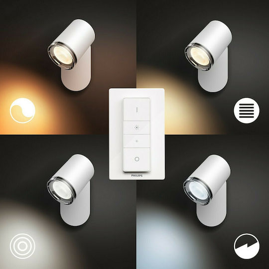 Philips Adore Einzel Spot mit Fassung GU10 in Weiß Farbe