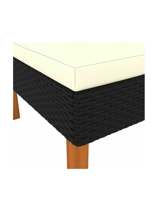 Canapea de colț Exterior Rattan cu Perne 129x64.5x67cm