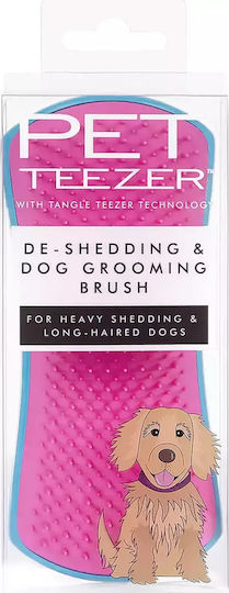Tangle Teezer Pet Teezer De-Shedding Четка за различни дължини на косата за Премахване на Косми Син