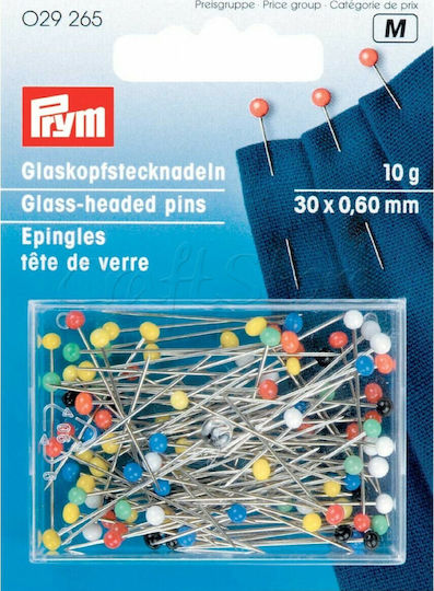 Prym Ace de Siguranță cu cap colorat din sticlă de 3 cm, 10g