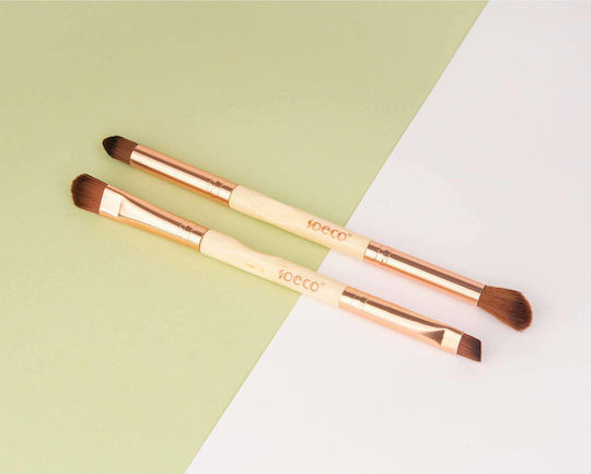 So Eco Profesional Pensulă de Machiaj pentru Eye Liner din Păr Natural Eye Duo Brush Set