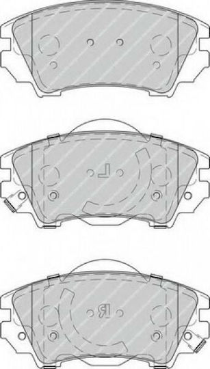 Ferodo Brake Pad Front 4pcs for Chevrolet Camaro / Malibu Opel Astra / Cascada / Insignia / Zafira Saab 9-5