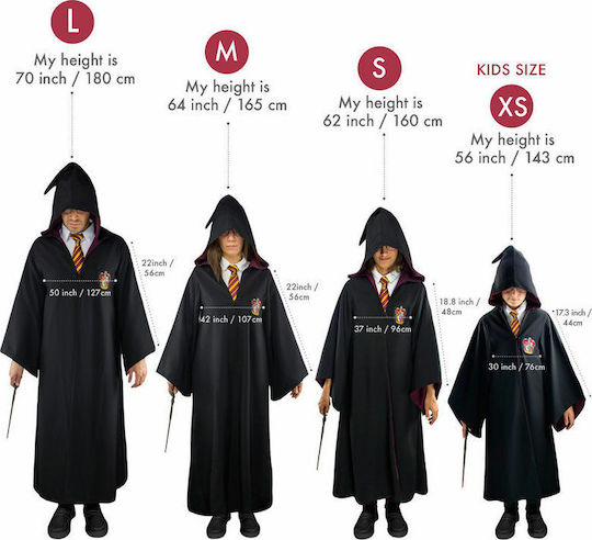 Cinereplicas Harry Potter Wizard Robe Cloak Gryffindor Replica
