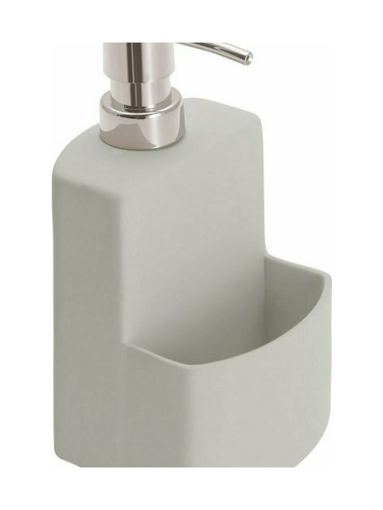 Wenko Festival Tabletop Ceramic Dispenser for the Kitchen with Sponge Holder Beige 380ml