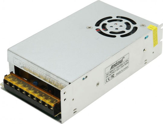 Andowl LED Power Supply Power 400W with Output Voltage 12V