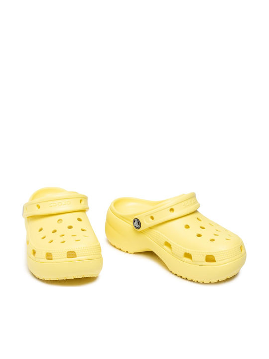 Crocs Classic Platform Clog Women's Anatomic Clogs Yellow