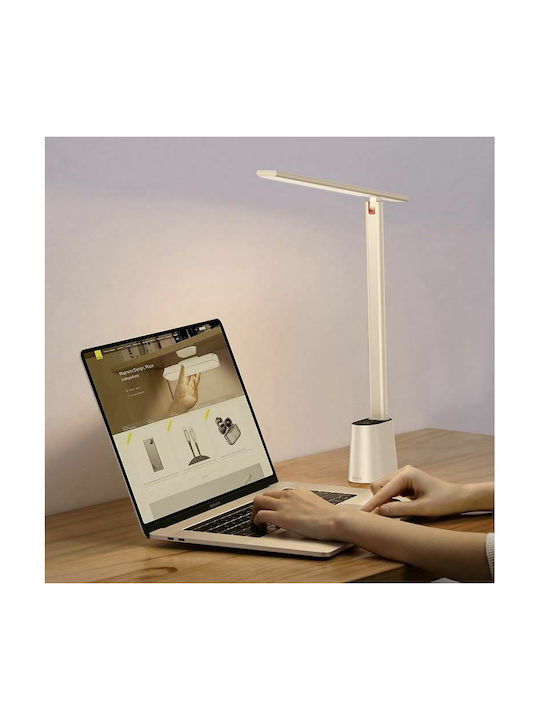 Baseus Smart Eye Series Rechargeable LED Office Lamp Foldable in White Color