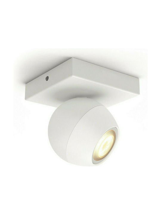 Philips Hue Buckram Single Spot with Socket GU10 in White Color