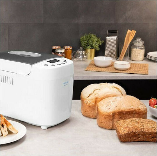 Cecotec Bread&Co 1500 PerfectCook Αρτοπαρασκευαστής 850W Χωρητικότητας 1500gr με 15 Προγράμματα