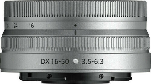 Nikon Z Fc Mirrorless Camera Kit (Z DX 16-50mm F3.5-6.3 VR + Z DX 50-250mm F4.5-6.3 VR) Silver
