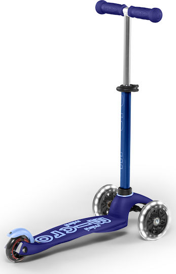 Micro Kids Scooter Foldable Mini Deluxe LED 3-Wheel for 2-5 Years Blue