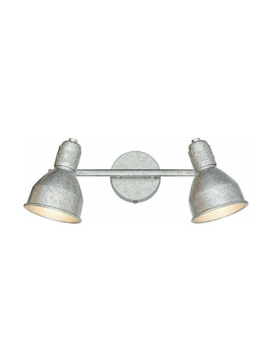 Rabalux Thelma Doppel Spot mit Fassung E14 in Silber Farbe