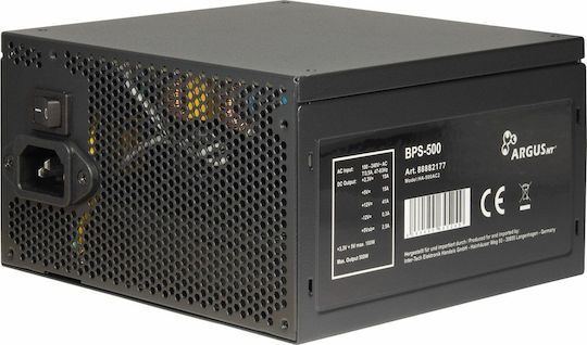 Inter-Tech ArgusNT BPS 500W Μαύρο Τροφοδοτικό Υπολογιστή Full Wired 80 Plus Bronze