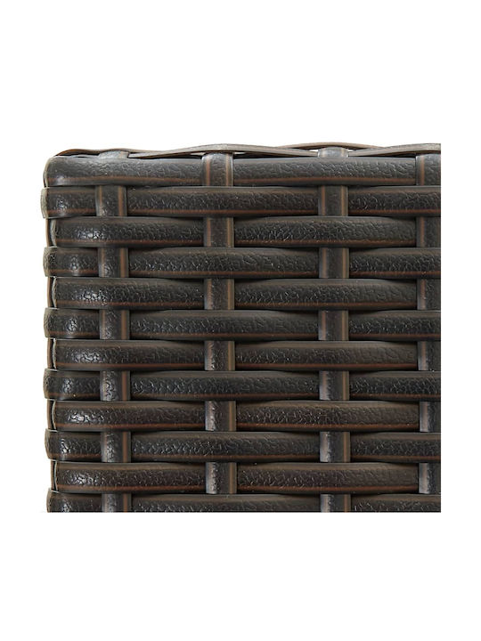 Σκαμπό Μπαρ Εξωτερικού Χώρου Rattan Καφέ 4τμχ 52x56x118cm