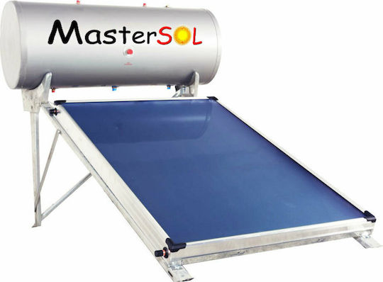 MasterSOL LP Ηλιακός Θερμοσίφωνας 120 λίτρων Glass Διπλής Ενέργειας με 1.5τ.μ. Συλλέκτη Χαμηλού Ύψους